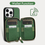 ZVE for iPhone 15 Pro Max Crossbody Wallet Case, Card Holder Phone Purse for - Image 2
