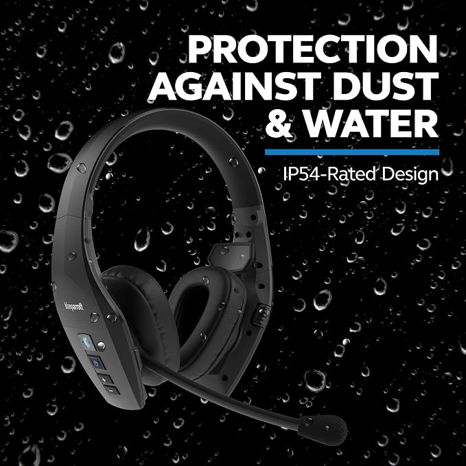 BlueParrott S650-XT Bluetooth Wireless Headphones 96% Noise Canceling Over Head - Image 7
