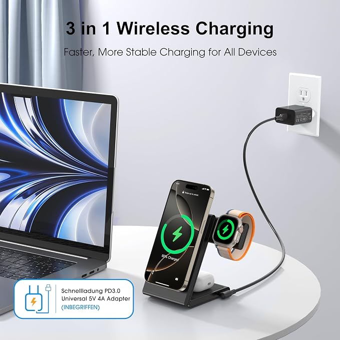 3 in 1 Wireless Charging Station - Image 4