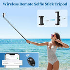 Phone Tripod, Aluminum Alloy Selfie Stick Tripods, Compatible - Image 3