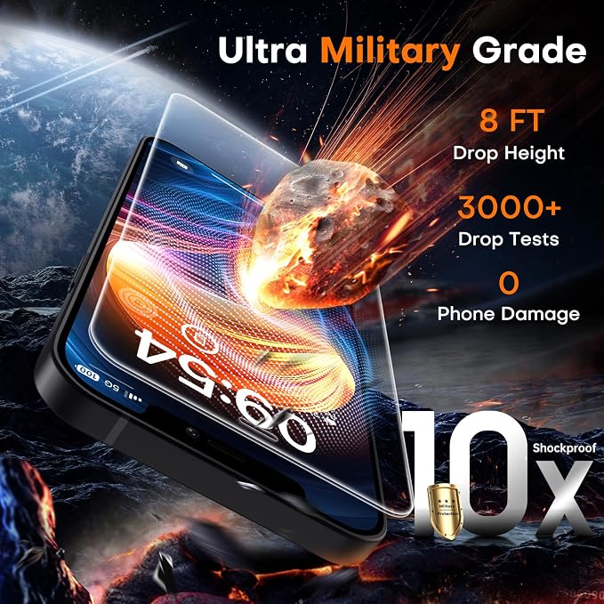 TOCOL for iPhone 12 Screen Protector 9H Hardness Military Grade Shatterproof HD - Image 2