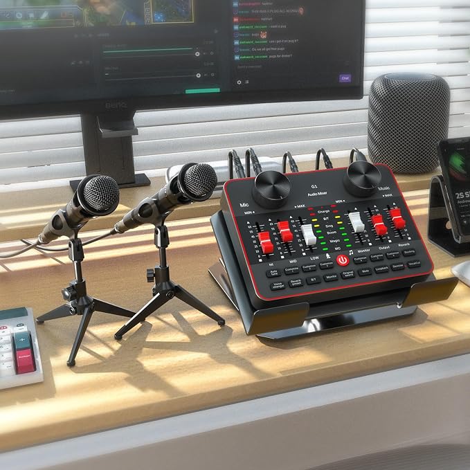 Podcast Equipment Bundle for 2 Mic Tiktok Video Content Creator Kit, Audio - Image 6