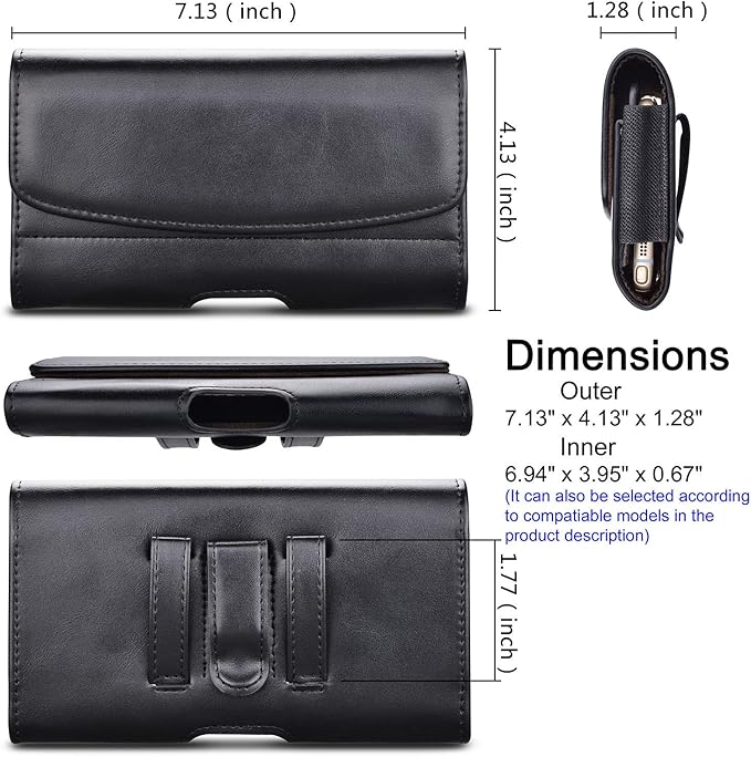 Phone Holster for iPhone 16 15 14 Pro Max 13 12 11 XR X XS SE 8 Plus 7 Plus 6s - Image 3