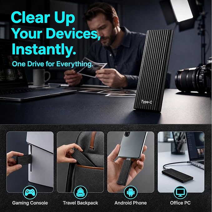 Tinycarry 16TB Large-Capacity Type-C Portable Mini SSD, Tinycarry 16TB External - Image 5