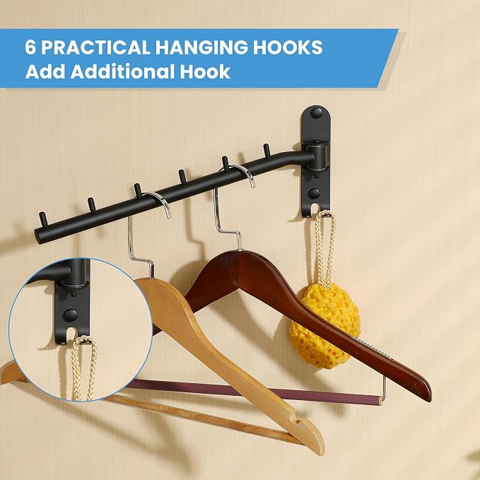 Clothing Racks for Hanging Clothes, Garment Racks Wall Mounted Clothes - Image 5