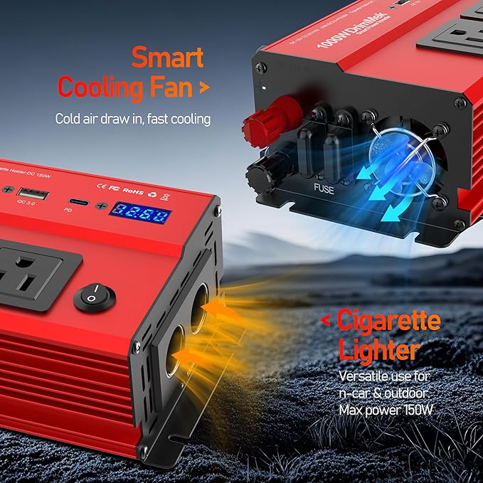 1000 Watt Power Inverters 12v to 110v - Image 6