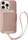 ZVE Wallet Case iPhone 15 Pro Max, Phone Case by ZVE