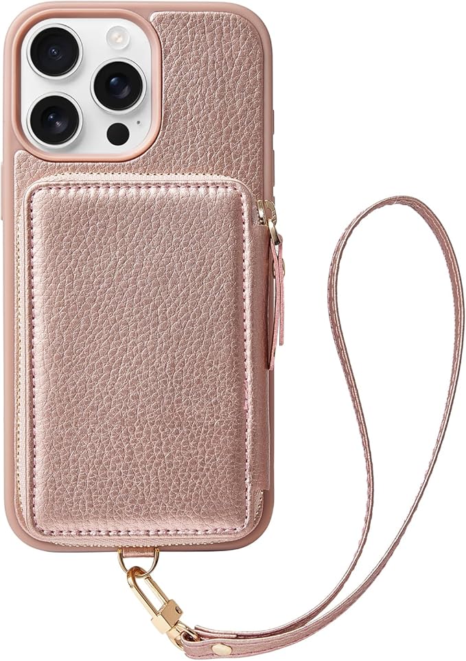 ZVE Wallet Case iPhone 15 Pro Max, Phone Case by ZVE