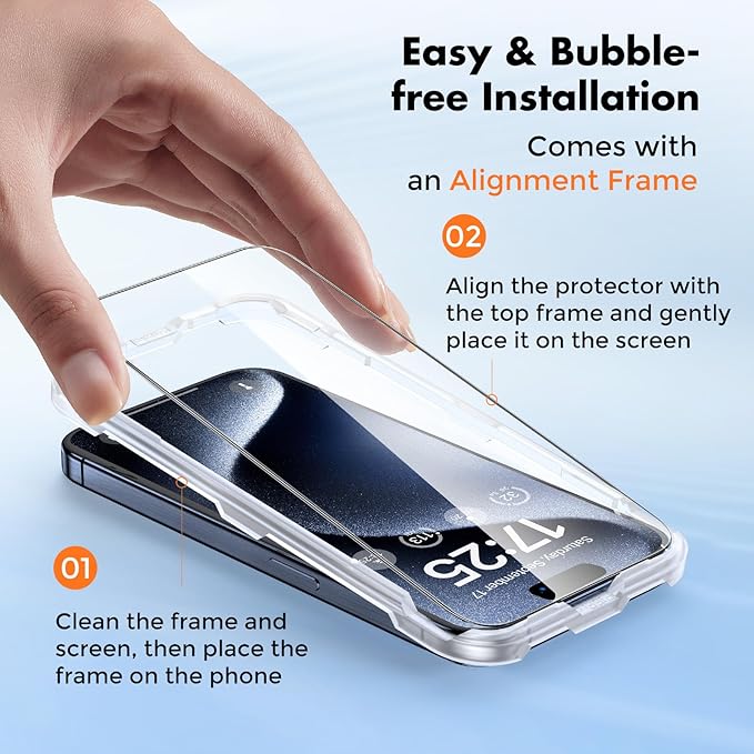 UNBREAKcable Screen Protector for iPhone 15 Pro Max Shatterproof Tempered Glass - Image 3