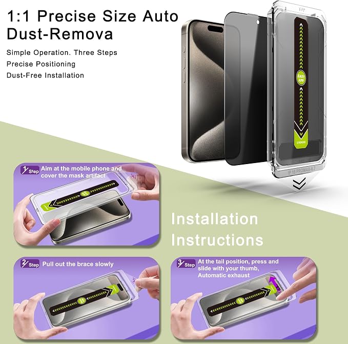 9H Tempered Glass, Full Coverage, Anti-Fingerprint, Auto Dust Removal, - Image 3