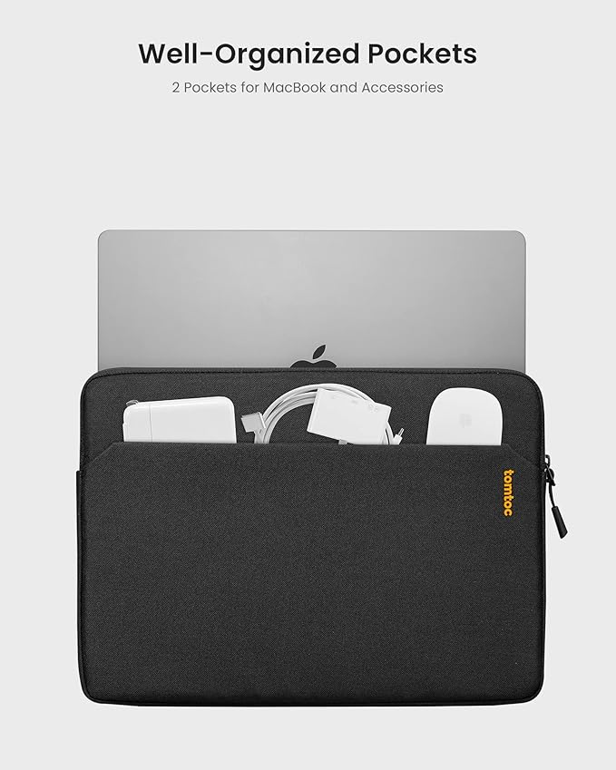 tomtoc Slim Laptop Sleeve for 15-inch 2025 New MacBook Air M4/A3241, 15 Inch - Image 2