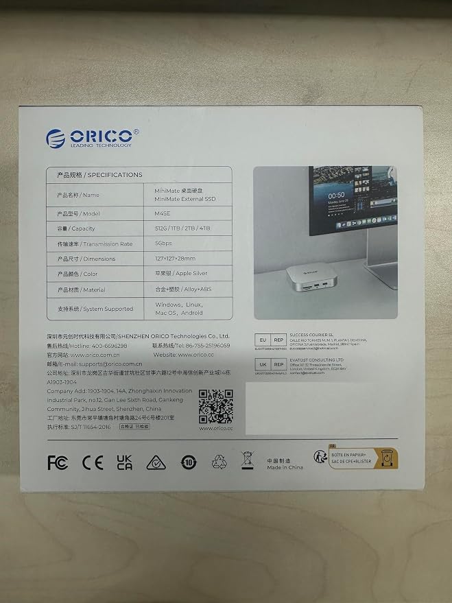 ORICO MiniMate SE Mac mini M4 512GB Storage & Docking Station, External SATA - Image 10