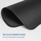 Black Mouse Pad, Nice and Cute Mouse Pad, Splash-Proof Textured 10.2 x 8.2Inch - Image 4