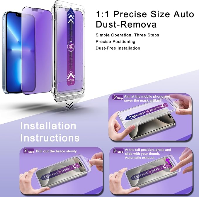2 Pack Anti Blue Light Matte Screen Protector - Image 4