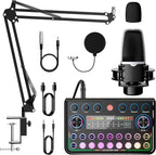 SINWE Podcast Equipment Bundle, Audio Interface by SINWE