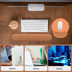 MOSISO Wrist Rest Support for Mouse Pad&Keyboard Set, Circle Curved Ergonomic - Image 6
