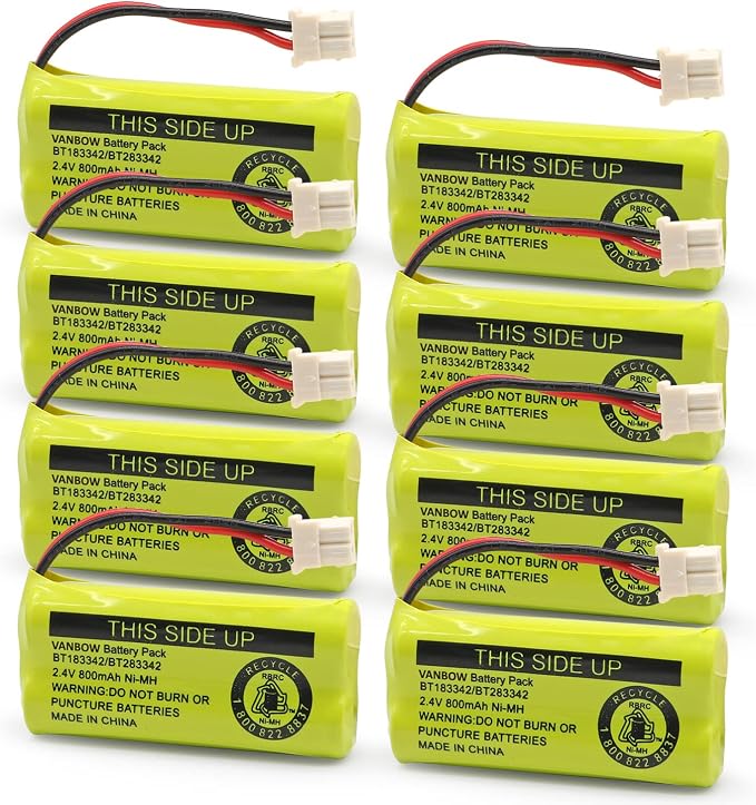 BT183342/BT283342 2.4V 800mAh Ni-MH Battery Compatible by VANBOW