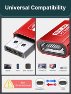 JSAUX 4K DisplayPort to HDMI Adapter 1Pack, DP PC to HDMI Monitor Converter - Image 7