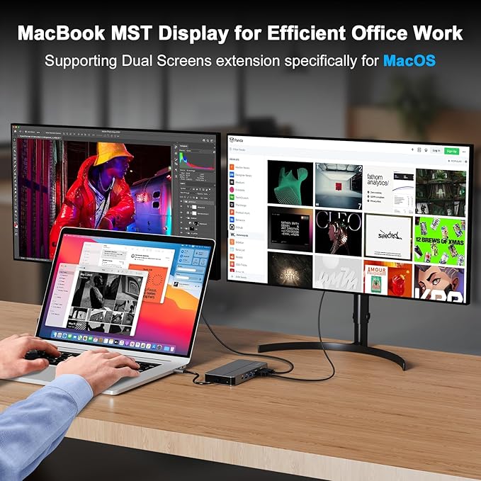 Mac Docking Station Dual Monitor 2 HDMI - Image 2