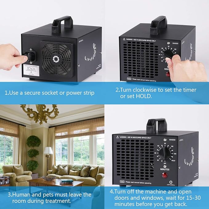 Airthereal MA5000 Commercial Ozone Generator, High Capacity Ozone Machine Odor - Image 2