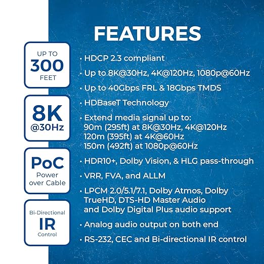 OREI 4K @ 120Hz HDMI Over Ethernet Extender Balun - Image 6
