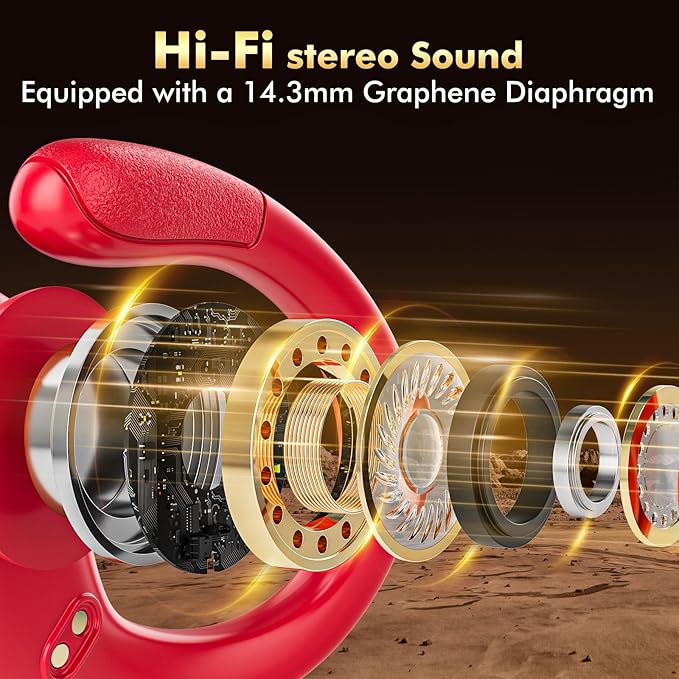 HAOYUYAN Wireless Earbuds, Sports Bluetooth Headphones, 80Hrs Playtime Ear Buds - Image 3