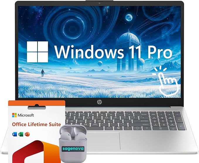 HP Touch Screen Laptop Computer, 15.6" FHD IPS LED Touchscreen Laptop 16GB RAM by HP