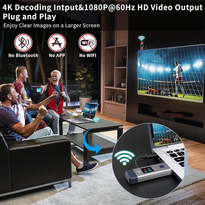 Wireless HDMI Transmitter and Receiver 165ft/50m - Image 3