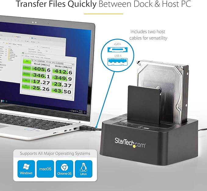 StarTech.com Standalone Hard Drive Duplicator, External Dual Bay USB 3.0 / - Image 5