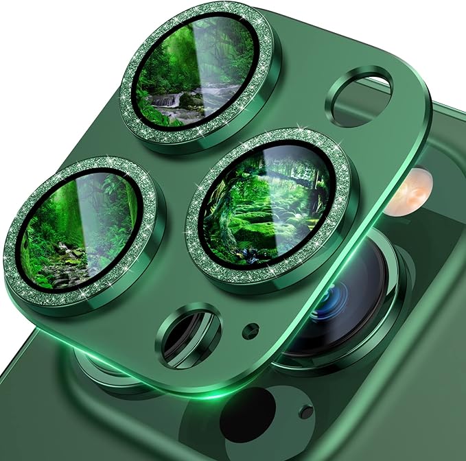 UniqueMe for iPhone 13 Pro/iPhone 13 Pro Max Camera Lens Protector, Metal Ring by UniqueMe