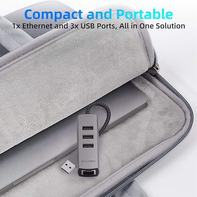 USB-C to Ethernet Adapter, WALNEW USBC to RJ45 LAN Adapter, Gigabit Cat Network - Image 7