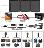 200W Portable Solar Panel for Power Station, 24% High Efficiency ETFE Foldable - Image 7