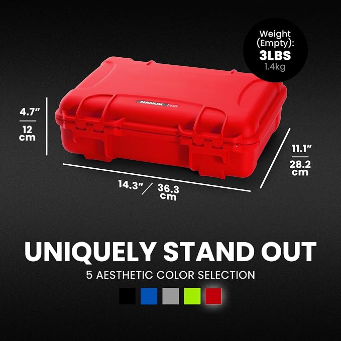 NANUK 910 Hard Case with Customizable Cubed Foam, IP67 Waterproof, Dustproof - Image 5