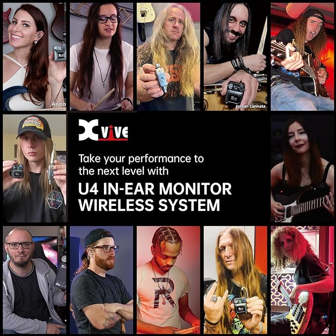 Xvive U4R4 Wireless in-Ear Monitor System Professional IEM System, 1 - Image 7