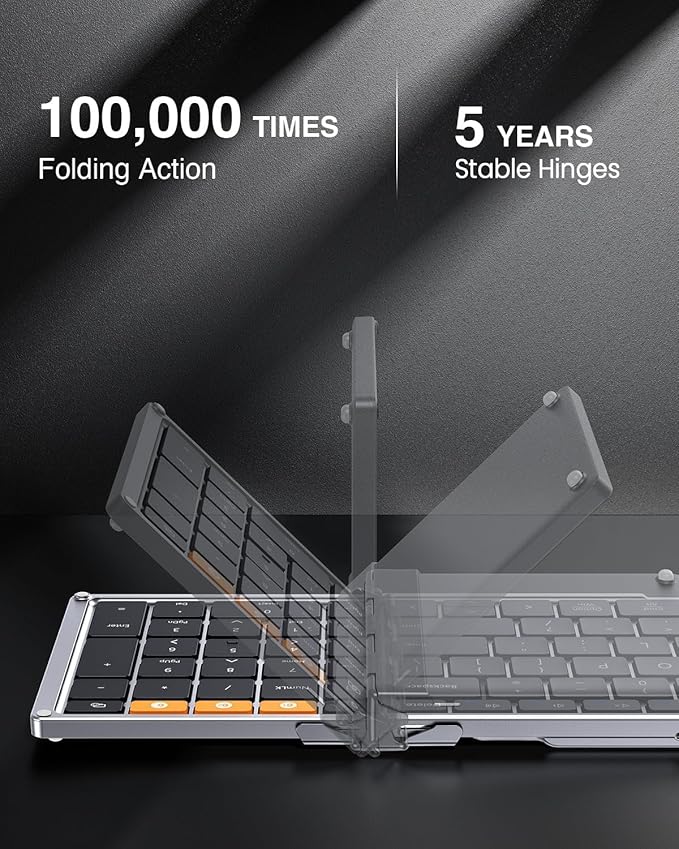 ProtoArc Foldable Bluetooth Keyboard, XK01 Full-Size Portable Keyboard - Image 2
