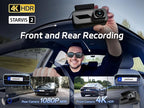 Pelsee P1 Pro Dash Cam Front and Rear, STARVIS 2 Sensor, 4K Dual Dash Camera - Image 2