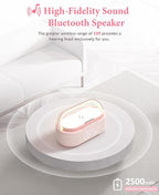 COLSUR Bluetooth Speaker with Wireless Charger, FM Radio, Dimmable LED Night - Image 2