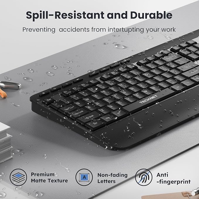 TECKNET Ergonomic Wireless Keyboard - Image 5