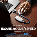 PHIXERO P20 External Portable SSD 1TB, External Solid State Drives - Image 2