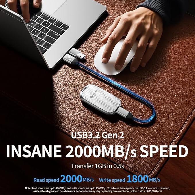 PHIXERO P20 External Portable SSD 512GB, External Solid State Drives - Image 2