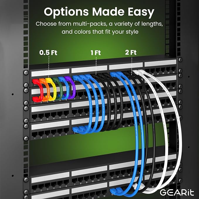 GearIT Cat 6 Ethernet Cable Cat6 Network Patch, Snagless Cord, Internet - Image 8