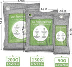 8 Pack Bamboo Charcoal Air Purifying Bag, Activated Charcoal Bags Odor Absorber - Image 9