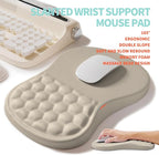 2-in-1 Ergonomic Set, Wave Rise Keyboard Wrist Rest and Massage Bulge Slope - Image 3