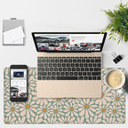 Retro Daisy Flowers Gaming Mouse Pad 3mm Thick Stitched Edge Waterproof - Image 4