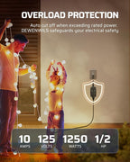 DEWENWILS Outdoor Light Timer Dusk to Dawn, Weatherproof, Plug in Timer - Image 6