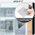 5" x 7" Grey/Black Screen Repair Kit, Strong Adhesive Fiberglass Mesh Patch Tape - Image 6