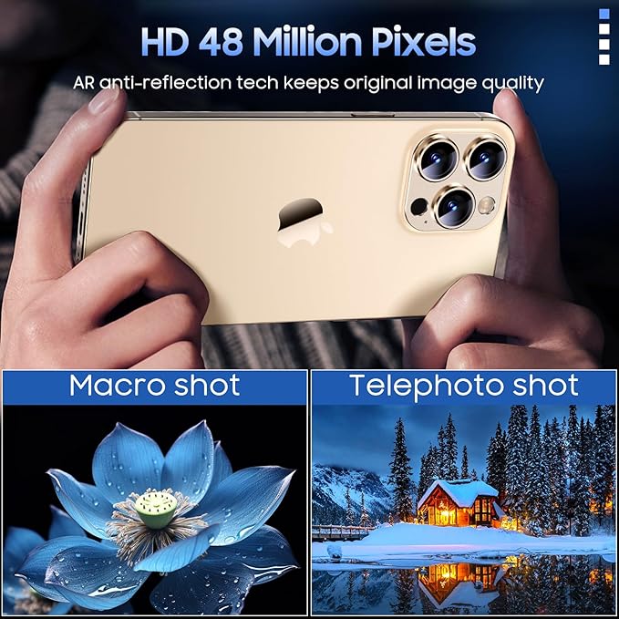 Uyiton Compatible with iPhone 15 Pro/iPhone 15 Pro Max Camera Lens Protector - Image 3