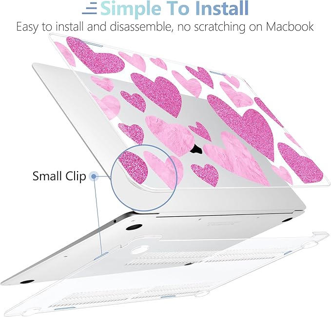 MEEgoodo for MacBook Air 13 inch Case 2021 2020 2019 2018 Released A2337 M1 - Image 4