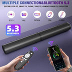 Sound Bar, 100W Sound Bar for Smart TV, 2 in 1 Detachable Home Speaker Bass - Image 2