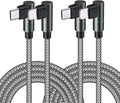 USB C to Lightning Cable 10FT MFi Certified 90 Degree iPhone Fast Charger Nylon by Wangmai
